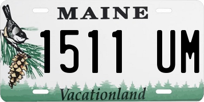 ME license plate 1511UM