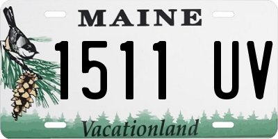 ME license plate 1511UV