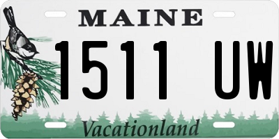 ME license plate 1511UW