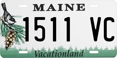 ME license plate 1511VC