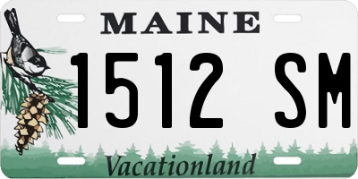 ME license plate 1512SM