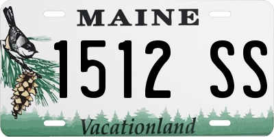 ME license plate 1512SS