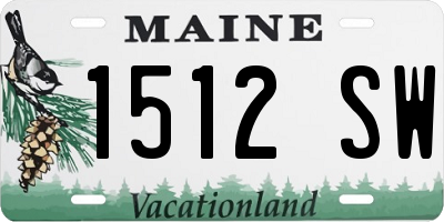 ME license plate 1512SW