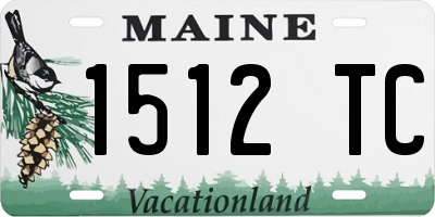 ME license plate 1512TC