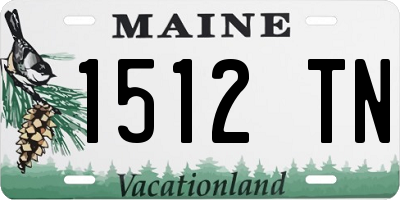 ME license plate 1512TN
