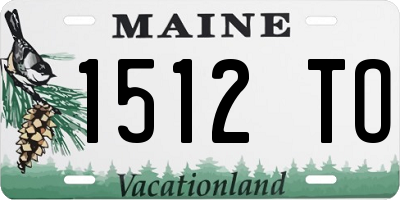 ME license plate 1512TO