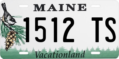 ME license plate 1512TS