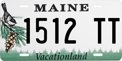 ME license plate 1512TT