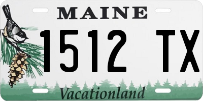 ME license plate 1512TX