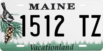 ME license plate 1512TZ