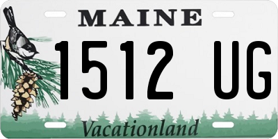 ME license plate 1512UG