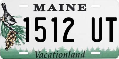 ME license plate 1512UT