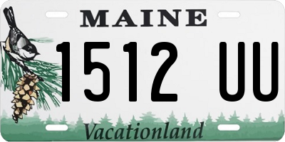 ME license plate 1512UU