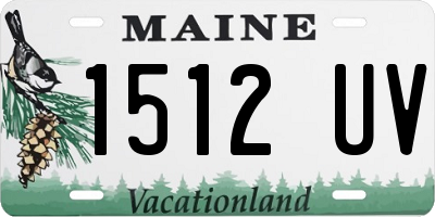 ME license plate 1512UV