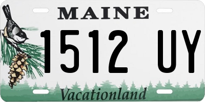 ME license plate 1512UY