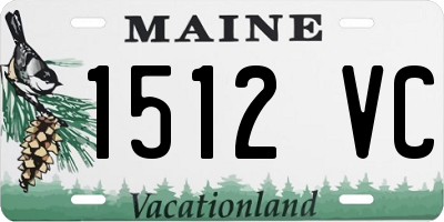 ME license plate 1512VC