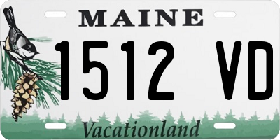 ME license plate 1512VD
