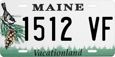 ME license plate 1512VF