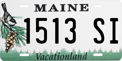 ME license plate 1513SI
