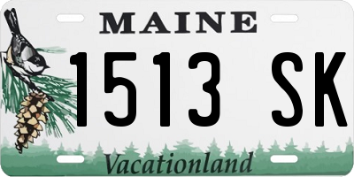 ME license plate 1513SK
