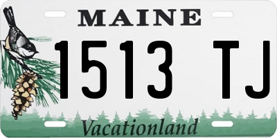 ME license plate 1513TJ