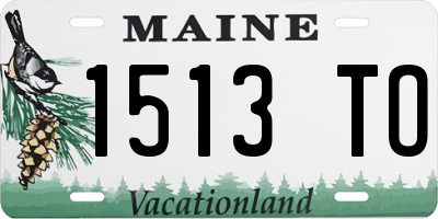 ME license plate 1513TO