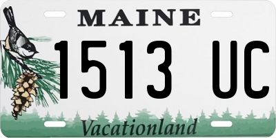 ME license plate 1513UC