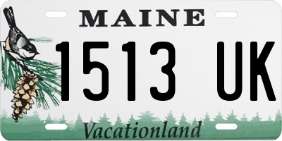 ME license plate 1513UK