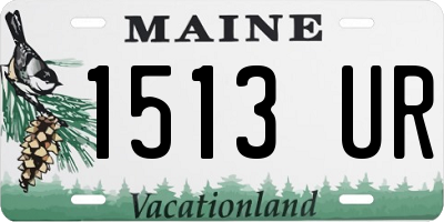 ME license plate 1513UR