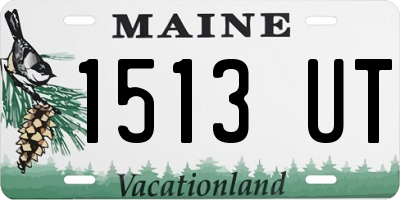 ME license plate 1513UT