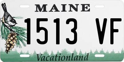 ME license plate 1513VF