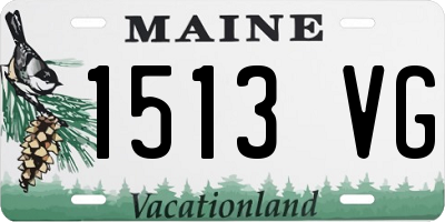 ME license plate 1513VG