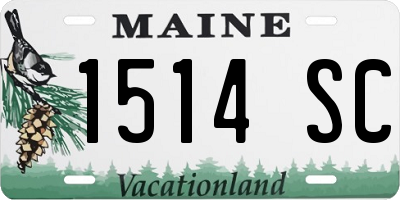 ME license plate 1514SC
