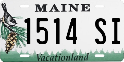 ME license plate 1514SI