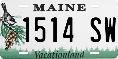 ME license plate 1514SW