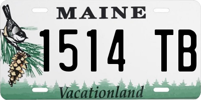 ME license plate 1514TB