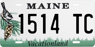 ME license plate 1514TC