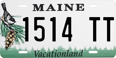 ME license plate 1514TT