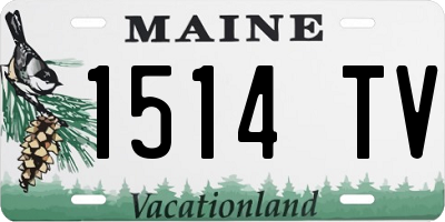 ME license plate 1514TV