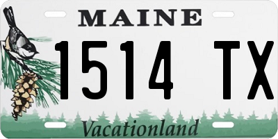 ME license plate 1514TX