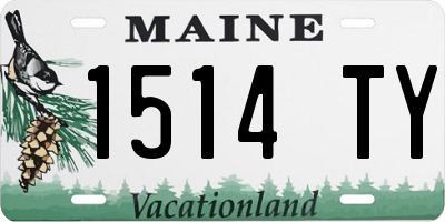 ME license plate 1514TY
