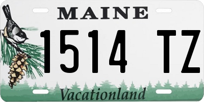 ME license plate 1514TZ