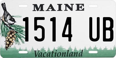 ME license plate 1514UB