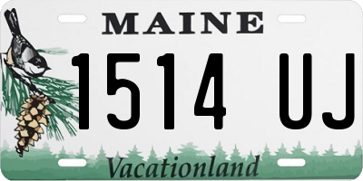 ME license plate 1514UJ