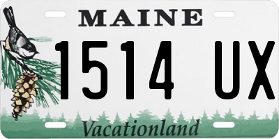 ME license plate 1514UX