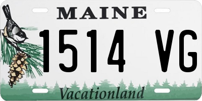 ME license plate 1514VG