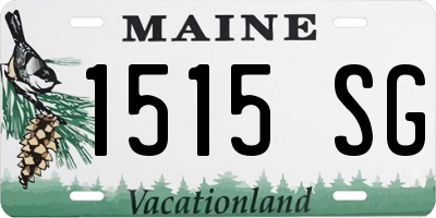 ME license plate 1515SG