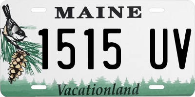 ME license plate 1515UV