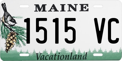 ME license plate 1515VC
