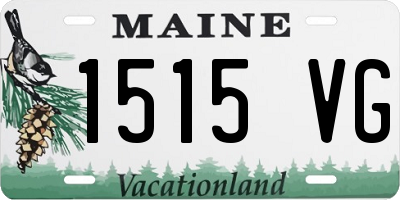 ME license plate 1515VG